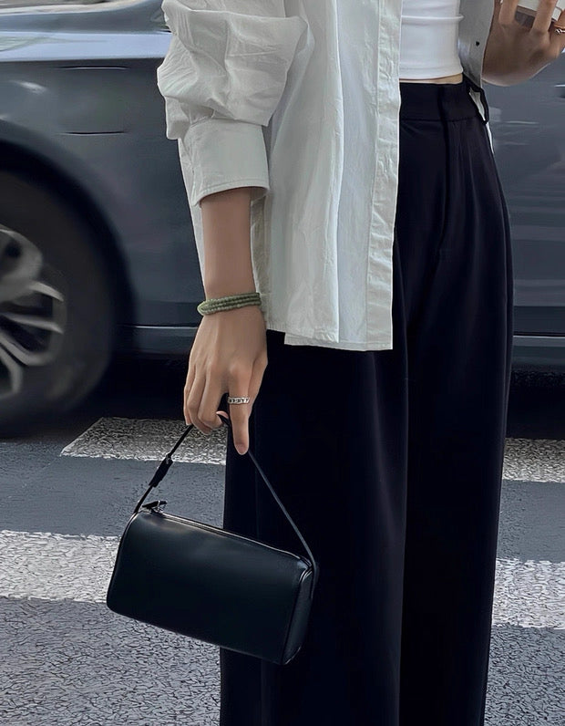 Genuine Leather Crossbody Bag - Cowhide Underarm Bag for Minimalist Style 3 in 1 Fashion Women Anti-Theft Backpack