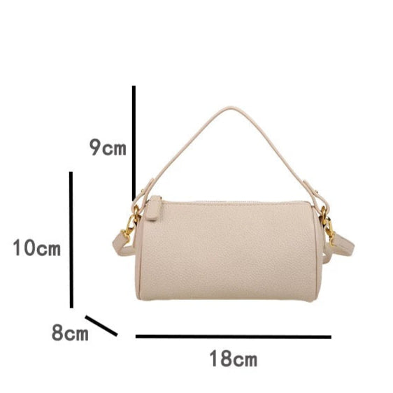 Genuine Leather Crossbody Bag - Cowhide Underarm Bag for Minimalist Style 3 in 1 Fashion Women Anti-Theft Backpack