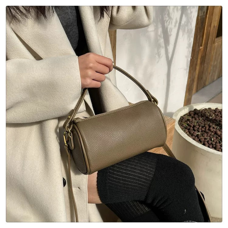 Genuine Leather Crossbody Bag - Cowhide Underarm Bag for Minimalist Style 3 in 1 Fashion Women Anti-Theft Backpack