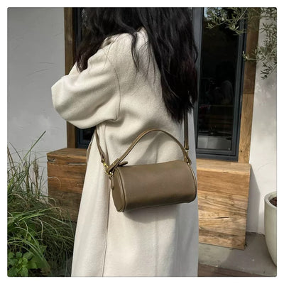 Genuine Leather Crossbody Bag - Cowhide Underarm Bag for Minimalist Style 3 in 1 Fashion Women Anti-Theft Backpack