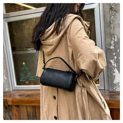 Genuine Leather Crossbody Bag - Cowhide Underarm Bag for Minimalist Style 3 in 1 Fashion Women Anti-Theft Backpack