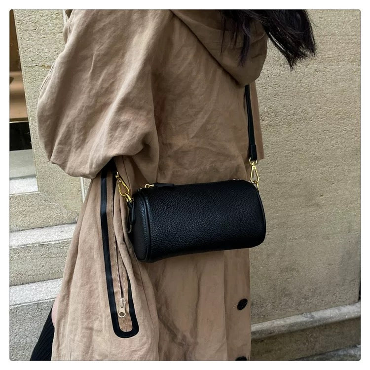 Genuine Leather Crossbody Bag - Cowhide Underarm Bag for Minimalist Style 3 in 1 Fashion Women Anti-Theft Backpack