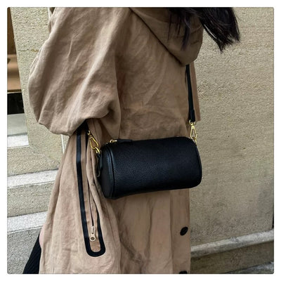 Genuine Leather Crossbody Bag - Cowhide Underarm Bag for Minimalist Style 3 in 1 Fashion Women Anti-Theft Backpack