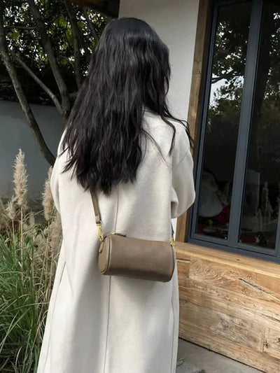 Genuine Leather Crossbody Bag - Cowhide Underarm Bag for Minimalist Style 3 in 1 Fashion Women Anti-Theft Backpack