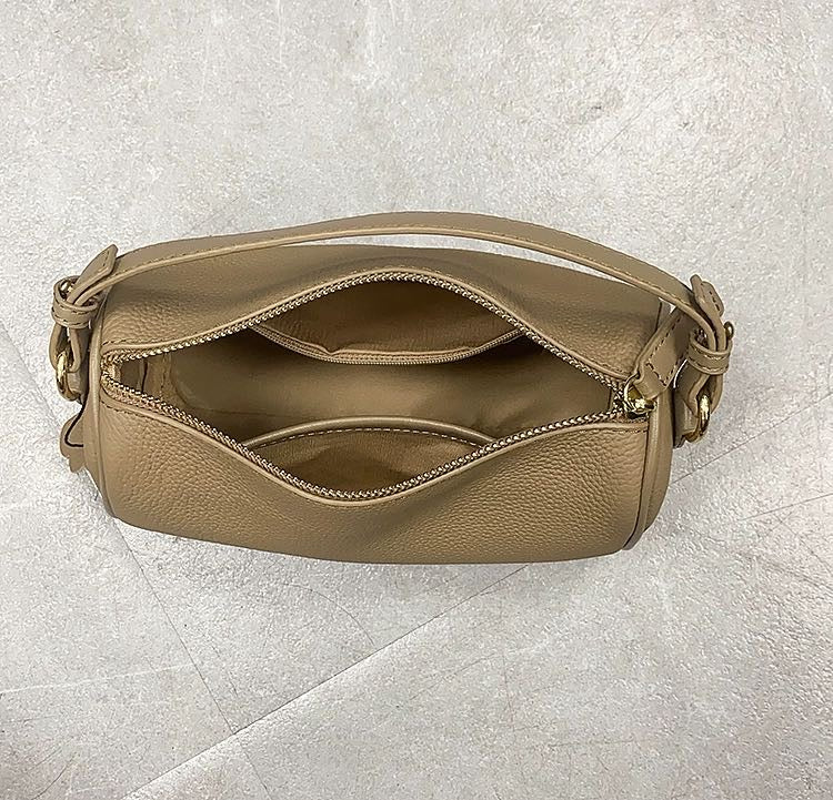 Genuine Leather Crossbody Bag - Cowhide Underarm Bag for Minimalist Style 3 in 1 Fashion Women Anti-Theft Backpack