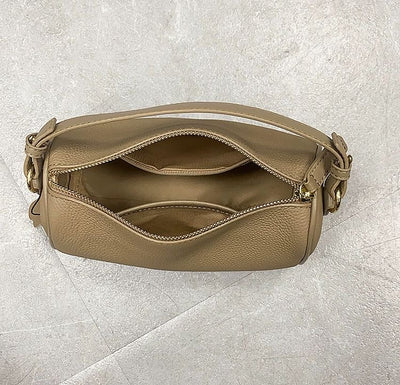 Genuine Leather Crossbody Bag - Cowhide Underarm Bag for Minimalist Style 3 in 1 Fashion Women Anti-Theft Backpack
