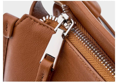 Genuine Leather Tote Bag - Cowhide Crossbody Shoulder Bag 3 in 1 Fashion Women Anti-Theft Backpack
