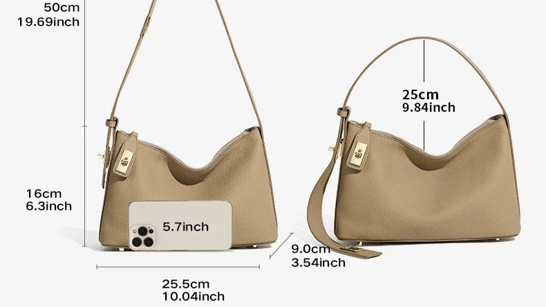 Genuine Leather Shoulder Tote Bag for Stylish Daily Use 3 in 1 Fashion Women Anti-Theft Backpack