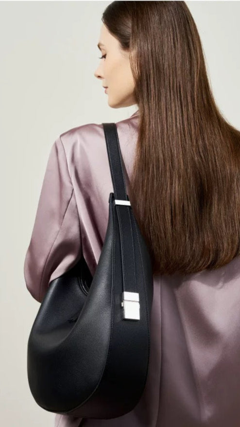 Genuine Leather Handbag Shoulder Bag 3 in 1 Fashion Women Anti-Theft Backpack