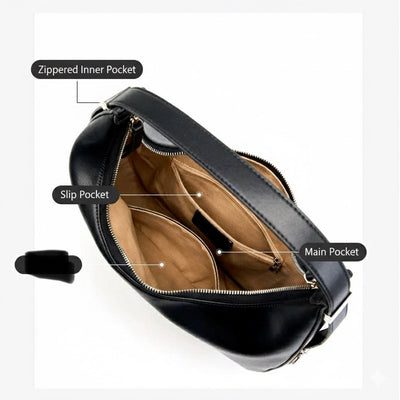 Genuine Leather Handbag Shoulder Bag 3 in 1 Fashion Women Anti-Theft Backpack