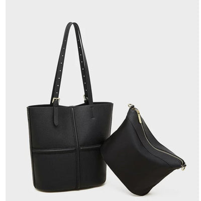 Genuine Leather Crossbody Bag - Portable Shoulder Bag 3 in 1 Fashion Women Anti-Theft Backpack
