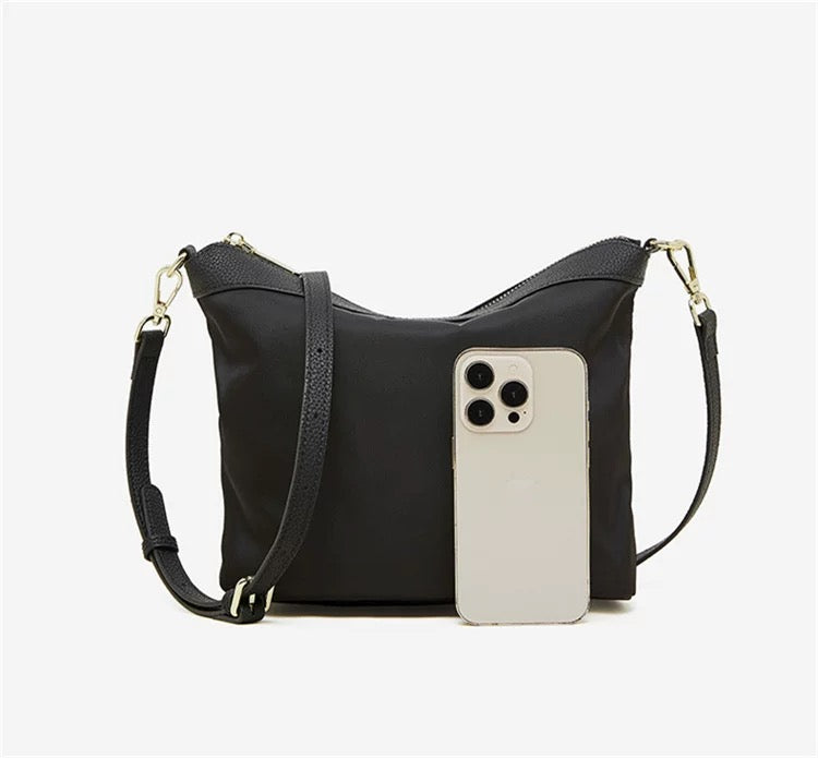 Genuine Leather Crossbody Bag - Portable Shoulder Bag 3 in 1 Fashion Women Anti-Theft Backpack