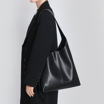 Genuine Leather Shoulder Bag - Large Capacity Underarm Design 3 in 1 Fashion Women Anti-Theft Backpack