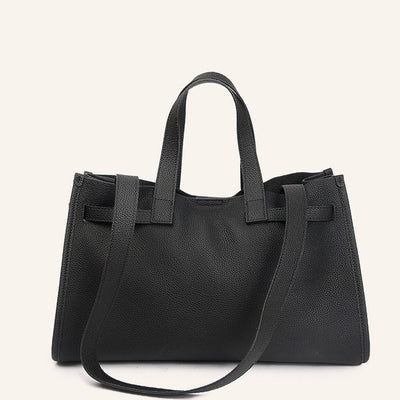 Genuine Leather Crossbody Bag with Locker Design and Large Capacity 3 in 1 Fashion Women Anti-Theft Backpack