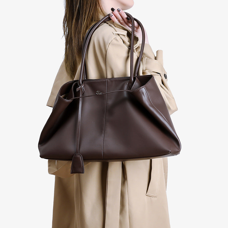 Genuine Leather Crossbody Handbag - Large Capacity Shoulder Bag 3 in 1 Fashion Women Anti-Theft Backpack