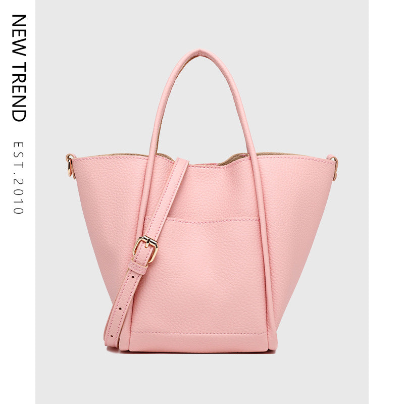 Vegan Leather Tote Bag Shoulder Bag Large Capacity Crossbody Bag Underarm Bag