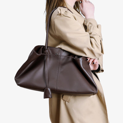 Genuine Leather Crossbody Handbag - Large Capacity Shoulder Bag 3 in 1 Fashion Women Anti-Theft Backpack