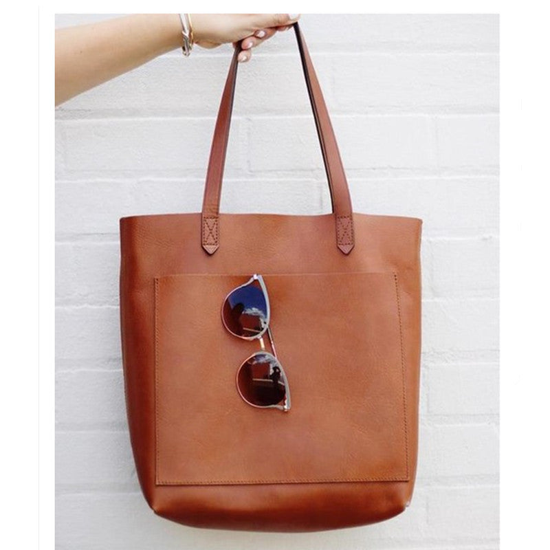 Genuine Leather Tote Bag Crossbody Bag for Stylish Everyday Use 3 in 1 Fashion Women Anti-Theft Backpack
