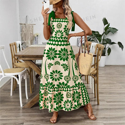 Flower Printing Women's Dress