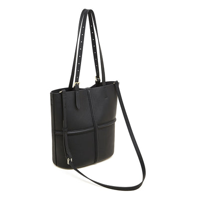 Genuine Leather Crossbody Bag - Portable Shoulder Bag Black 26X15X29 3 in 1 Fashion Women Anti-Theft Backpack