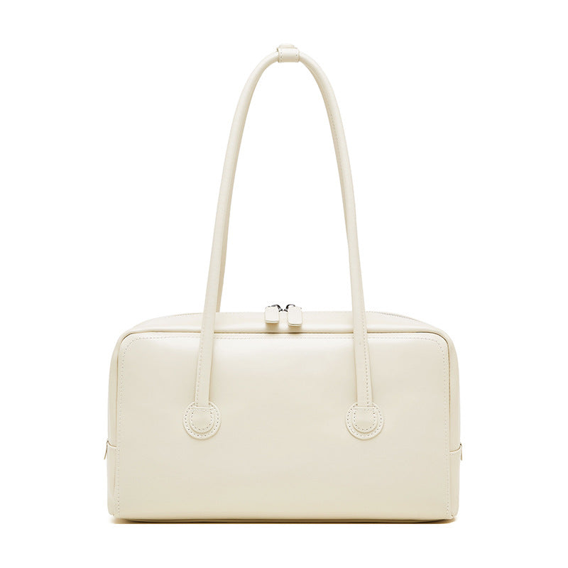 Genuine Leather Shoulder Bag - Boston Portable Design Beige 33x12x20 3 in 1 Fashion Women Anti-Theft Backpack