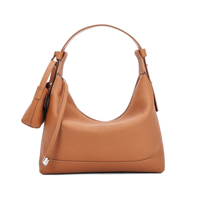 Genuine Leather Bag Minimalist Shoulder Bag Tote Bag  Leather Handbag Underarm Crossbody