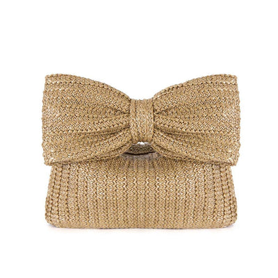 Straw Bag Bow designs Handbag Clutch Underarm Bag Tote Bag