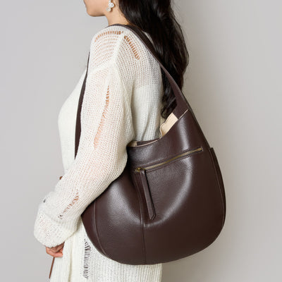 Genuine Leather Shoulder Bag with Larger Capacity 3 in 1 Fashion Women Anti-Theft Backpack