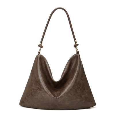 Vegan Leather Bag  Large Capacity Soft Leather Tote Bag Shoulder Bag Underarm Bag