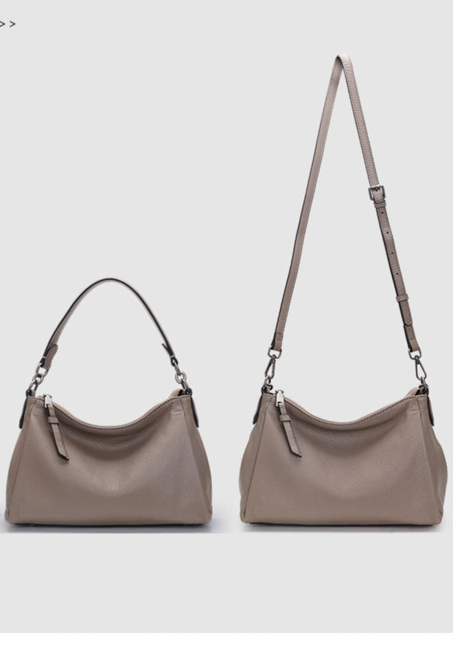 Genuine Leather Shoulder Bag Tote Bag Crossbody Bag  Versatile Handbag