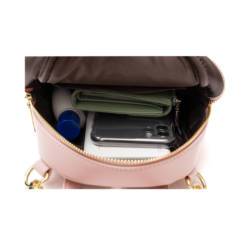 Vegan Leather Versatile Large Capacity Mini Backpack