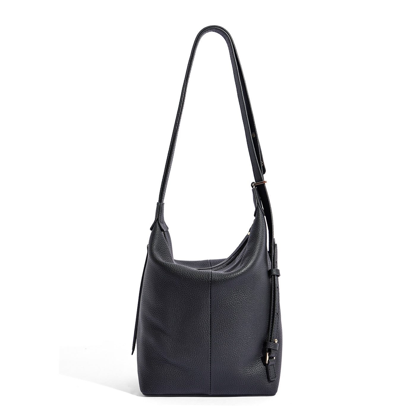 Genuine Leather Underarm Bag Cowhide Large-capacity Bucket Bag Backpack Versatile Bag
