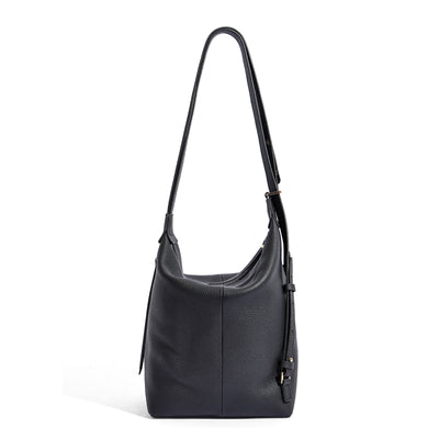 Genuine Leather Underarm Bag Cowhide Large-capacity Bucket Bag Backpack Versatile Bag
