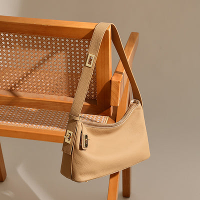 Genuine Leather Shoulder Tote Bag for Stylish Daily Use 3 in 1 Fashion Women Anti-Theft Backpack