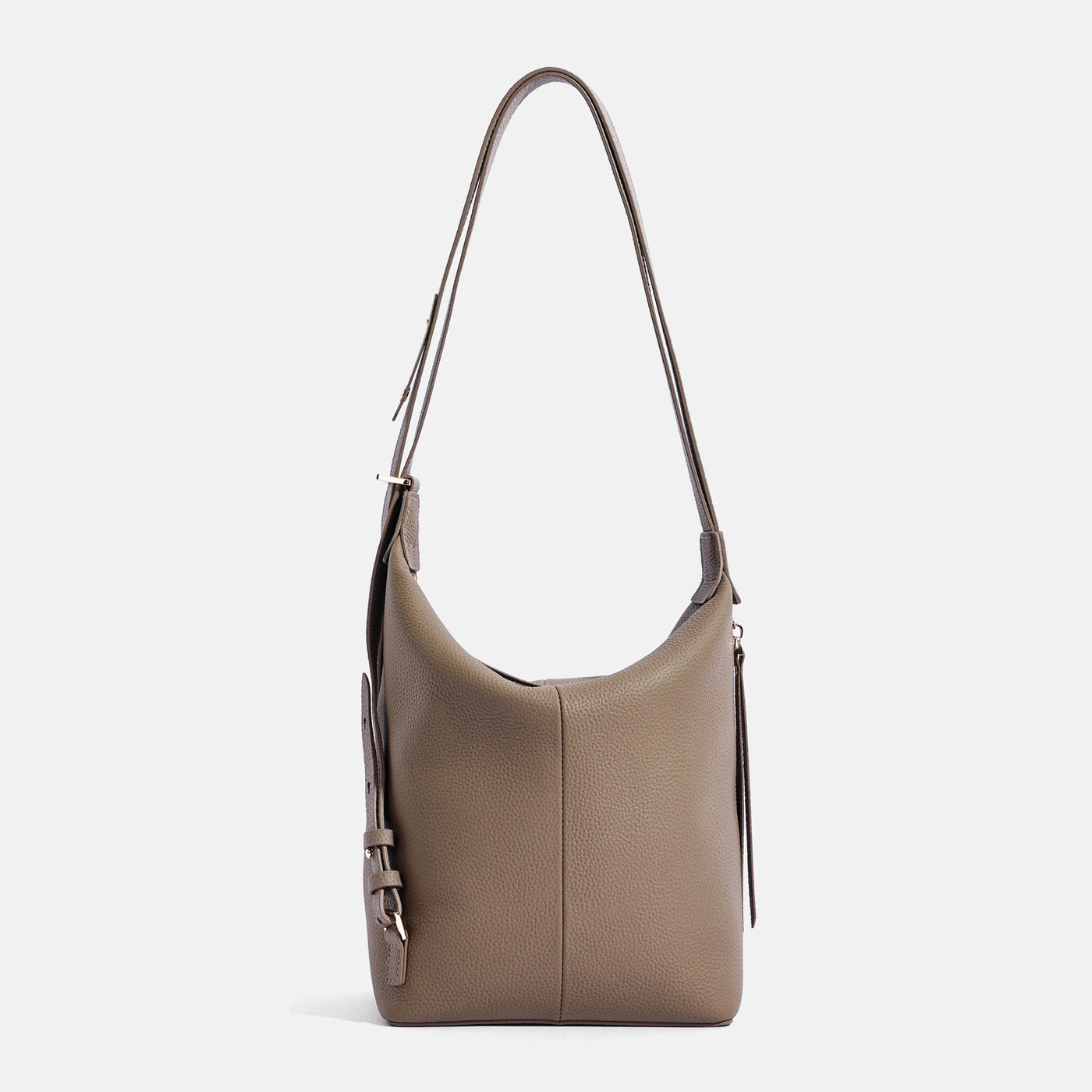 Genuine Leather Underarm Bag Cowhide Large-capacity Bucket Bag Backpack Versatile Bag