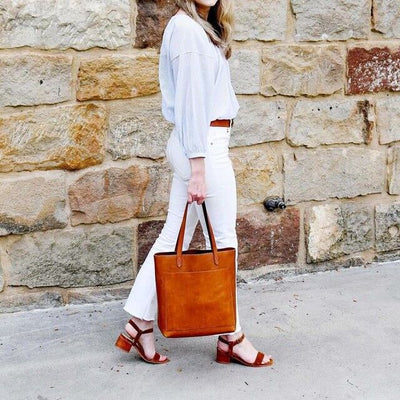 Genuine Leather Tote Bag Crossbody Bag for Stylish Everyday Use 3 in 1 Fashion Women Anti-Theft Backpack