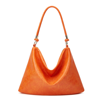 Vegan Leather Bag  Large Capacity Soft Leather Tote Bag Shoulder Bag Underarm Bag