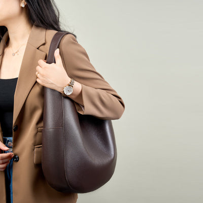 Genuine Leather Shoulder Bag with Larger Capacity 3 in 1 Fashion Women Anti-Theft Backpack