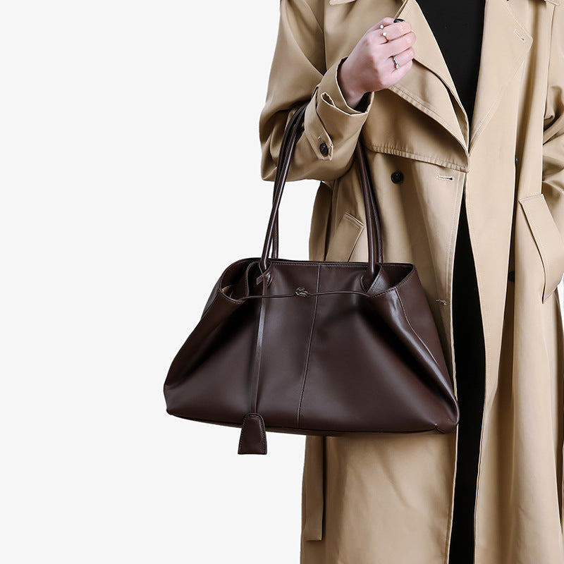 Genuine Leather Crossbody Handbag - Large Capacity Shoulder Bag 3 in 1 Fashion Women Anti-Theft Backpack