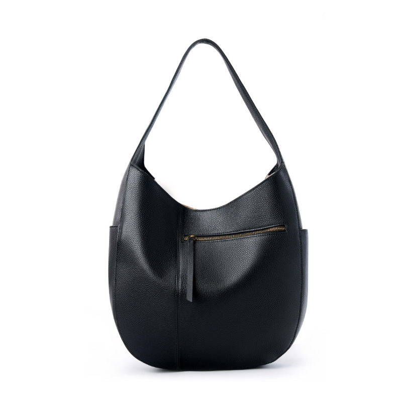 Genuine Leather Shoulder Bag with Larger Capacity 3 in 1 Fashion Women Anti-Theft Backpack