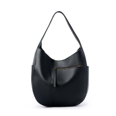 Genuine Leather Shoulder Bag with Larger Capacity 3 in 1 Fashion Women Anti-Theft Backpack