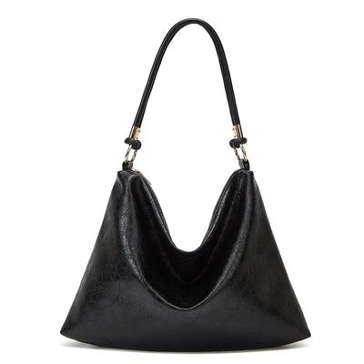 Vegan Leather Bag  Large Capacity Soft Leather Tote Bag Shoulder Bag Underarm Bag