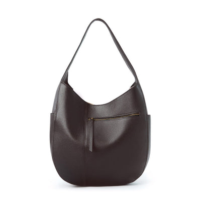 Genuine Leather Shoulder Bag with Larger Capacity Brown 31X7X30 3 in 1 Fashion Women Anti-Theft Backpack