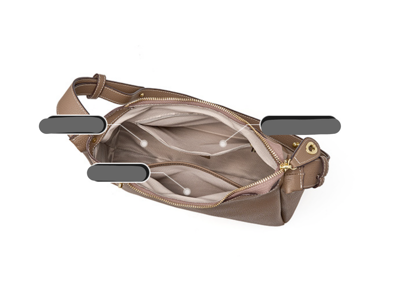 Genuine Leather Bag Crossbody Shoulder Bag Tote Bag Underarm Bag