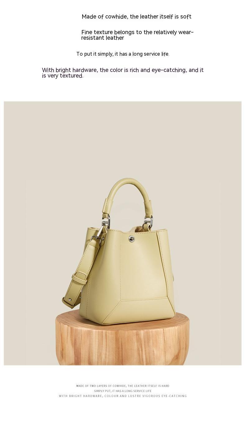Genuine Leather Tote Bag Shoulder Bag Crossbody bag  Bucket Bag