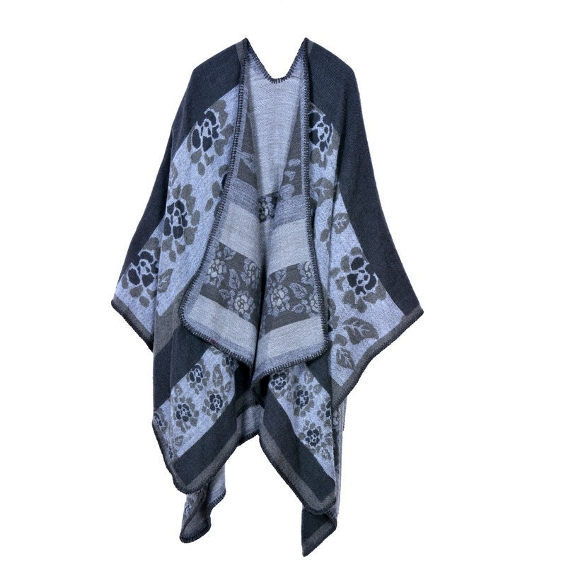 Autumn And Winter Scarf Versatile Lattice Ladies Travel Shawl