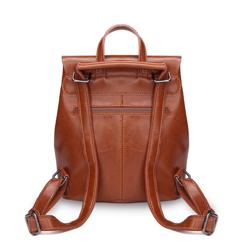 Genuine leather Women Backpack