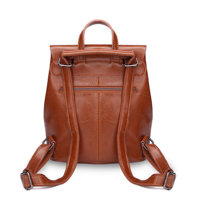 Genuine leather Women Backpack