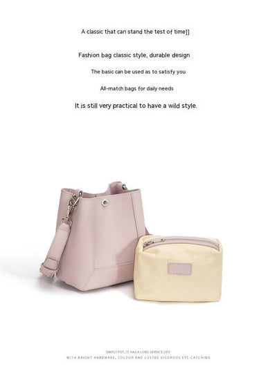 Genuine Leather Tote Bag Shoulder Bag Crossbody bag  Bucket Bag