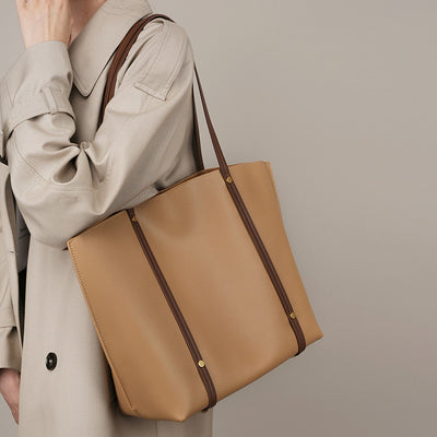 Genuine Soft Leather Large Capacity Totes Bag Shoulder Bag